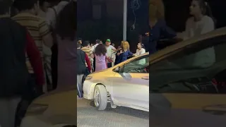 DHA karachi Man & females fighting on petrol pump....