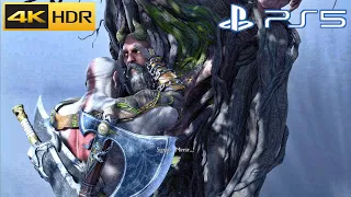 Kratos Hallucinates About Cutting Off Mimir's Head - God of War Ragnarok PS5 4K 60FPS HDR