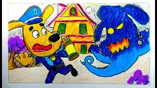 Sheriff Labrador the Haunted House | Sheriff Labrador coloring story