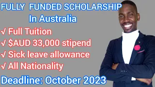 100% Fully Funded Australian Scholarship for Masters and PhD