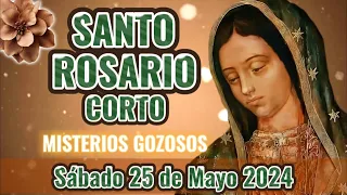 Santo Rosario Corto de Hoy. Sabado 25 de Mayo 2024 Misterios Gozosos - Rosario