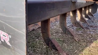 Driveway repair using a box blade and Massey Ferguson 245! Part 2 of rear blade vs box blade