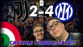 CAPITALE CONQUISTATA!!! Juventus-Inter 2-4 d.t.s finale coppa Italia #InterPerSempre