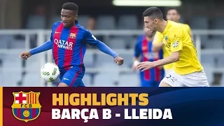 [HIGHLIGHTS] FUTBOL (2AB):  FC Barcelona B - Lleida (1-0)