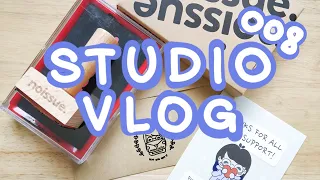 Designing a Stamp and Thank You Cards (with Noissue) | Studio Vlog 008