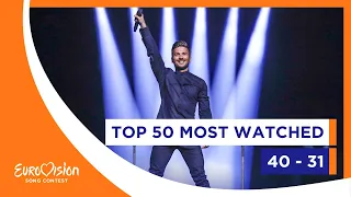 TOP 50 Most watched in 2021: 40 - 31 - Eurovision Song Contest