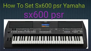 How to set sx600 psr