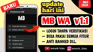 update terbaru mb whatsapp ios v1.1 rilis hari ini ||| mb whatsapp ios 2024