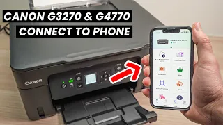 How to Connect to Phone Your Canon PIXMA MegaTank G3270 & G4770 Printer (Wireless Setup)