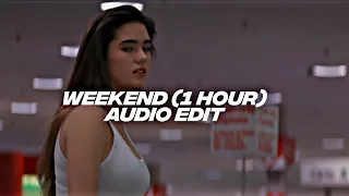 weekend - jordan burns slowed tiktok remix lofi aesthetic night chill at 3am [edit audio 1 hour]