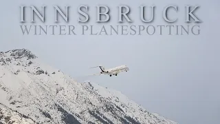 Winter Planespotting Session at Innsbruck Airport