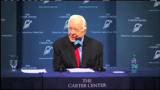 Former President Jimmy Carter addresses cancer and treatment
