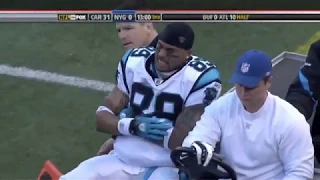 Steve Smith Breaks Arm During Touchdown | 2009 Panthers vs Giants