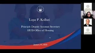 Housing Counseling Federal Advisory Committee Public Meeting, January 19, 2022