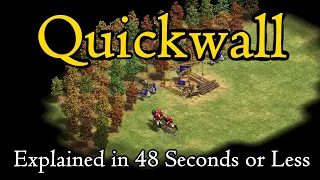 Quickwall in AoE2 explained in 48 seconds or less