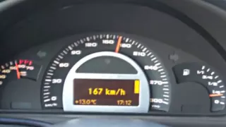 Mercedes C32 AMG Acceleration on German Autobahn