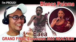 Blanca Paloma - Eaea (LIVE) | Spain 🇪🇸 | Grand Final | Eurovision 2023 REACTION