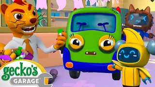 Baby Truck Trick or Treat | Gecko's Magical World | Animal & Vehicle Cartoons | Cartoons for Kids