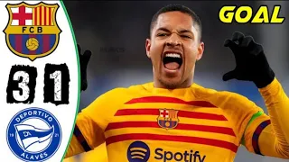 Barcelona vs Alaves 3-1 Highlights & All Goals 2024 HD 🔥 Lewandowski Goal