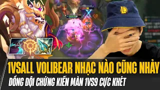 ĐỒNG ĐỘI ĐI BỘ VUỐT RÂU CHỨNG KIẾN MÀN 1VS9 CỦA 1VSALL VỚI LỐI CHƠI VOLIBEAR NHẠC NÀO CŨNG NHẢY