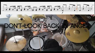 Oasis - Don't Look Back In Anger - Drum Cover With TABS