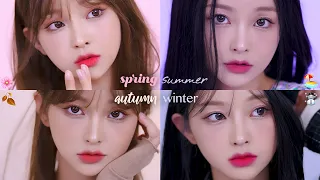 4 Personal Colors Lip Recommendation Per Styling 🫦✨ + For newbies, warm tone/cool tone eye makeup👀