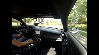 2022 Chevy Camaro LT1 6 Speed Manual Stock Muffler - Acceleration from Dead Stop from Inside View