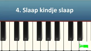 5 Heel eenvoudige Kinderliedjes voor Kinderen 2 Piano tutorial