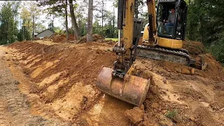 Re-Sloping a Failing Drainage Ditch with a CAT 304 Mini Excavator