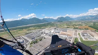 Tense moments in factory thermal - Paragliding World Cup Gemona 2021