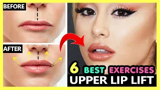 6 Best Upper Lip Lift Exercises | Get Better Shaped Lips & Upper lip Filler | Shorten Philtrum