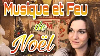 Douce Musique de Noël avec Feu de Cheminée