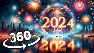 Happy New Year 2024 Fire Work But it's 360 video