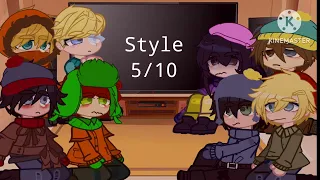 ❄︎ • South Park reacts to Style💅 • {Stan x Kyle (Style) } • {South Park} • {Gacha Club} • ❄︎