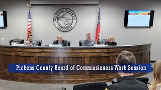 Pickens County Board of Commissioners Work Session | December 7, 2023
