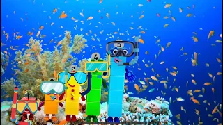 NUMBERBLOKS Toys Go Snorkeling In The Ocean Counting Fish!