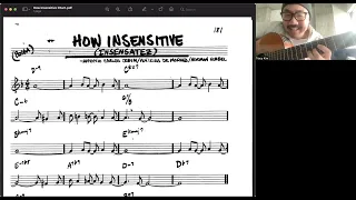 How Insensitive- Soloing Strategies for Jazz Guitar- Minor Scale Selections and Demonstrations