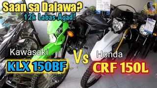 Kawasaki KLX 150BF vs Honda CRF 150L, Price and Installment update, CRISRIDE MOTOVLOG