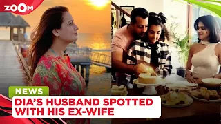 Dia Mirza's husband spotted with his ex-wife post Dia's pregnancy announcement