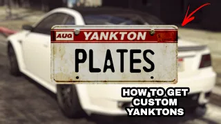 HOW TO GET CUSTOM YANKTON PLATES GTA 5-PLATE MERGE