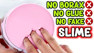 NO BORAX❌  2 INGREDIENT SLIME😱 NO GLUE❌ How to make Oobleck Slime without Borax & Glue [ASMR]