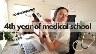 a REALISTIC week as a 4th year medical student (whilst boards studying) | Rachel Southard