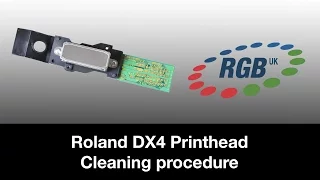 How To Clean a dx4 Roland eco solvent printhead