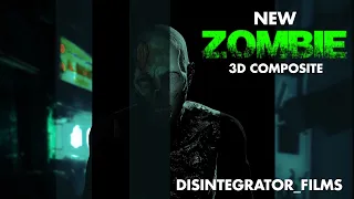 3D Zombie Composite made with After Effects