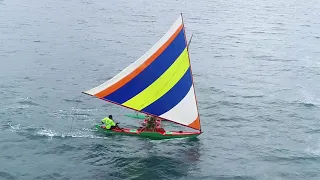 Canoe sail race