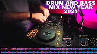 Drum And Bass Mix DDJ-FLX4 New Year 2024 ( Fred again .. , Justin Hawkes , Fox Stevenson ... )