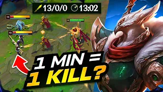 Azir But I Get 1 Kill Per Minute (HIGH ELO KOREA SOLO Q)