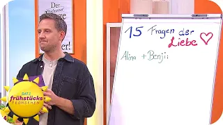 15 Fragen der Liebe: Alina & Benji legen los | SAT.1 Frühstücksfernsehen