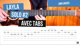 Eric Clapton - Layla - Solo #2 / Tuto avec TAB - EXACTEMENT COMME L'ORIGINAL