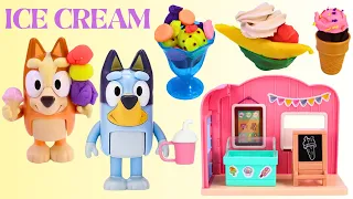 Bluey and Bingo Makes Ice Cream Clay Dough at the Shop